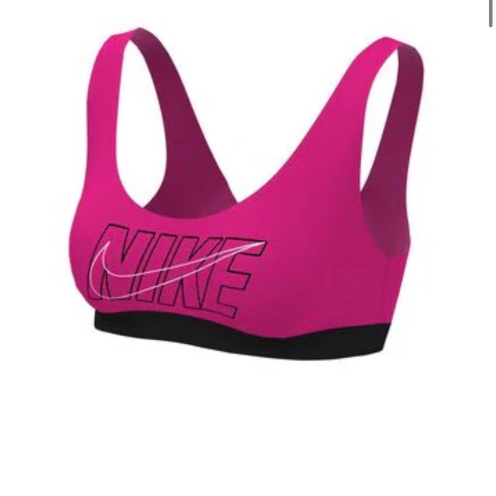 NWT Nike Multi Logo‎ Scoop Neck Bikini Top